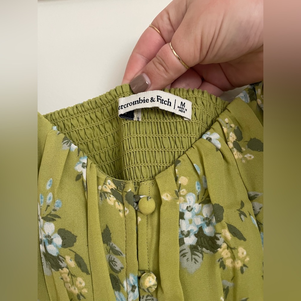 Abercrombie Button Through Slim Midi Dress - Picture 5 of 8